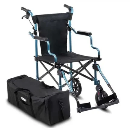 Kosmo Care Tranz-Air Ultra Light Transport Wheelchair – Foldable Design
