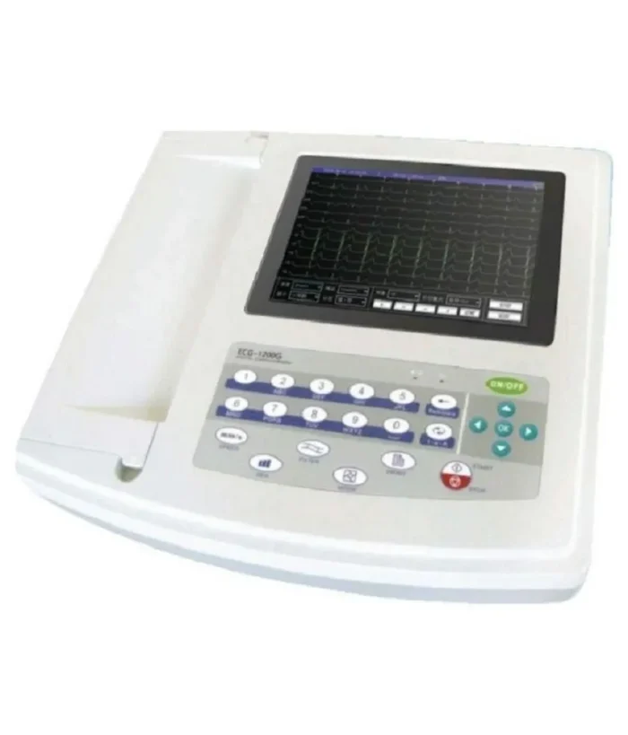Contec ECG Machine 12-Channel 1200G digital electrocardiograph for hospitals and diagnostic centers
