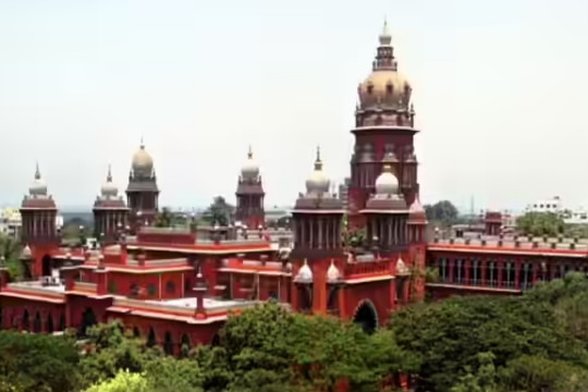 Madras High Court building in Chennai, Tamil Nadu, a prominent judicial landmark of India