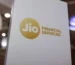 Jio Financial Services logo displayed on office signage representing insurance and financial services business in India